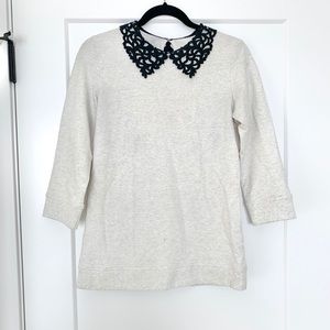 Lace Collar Sweater